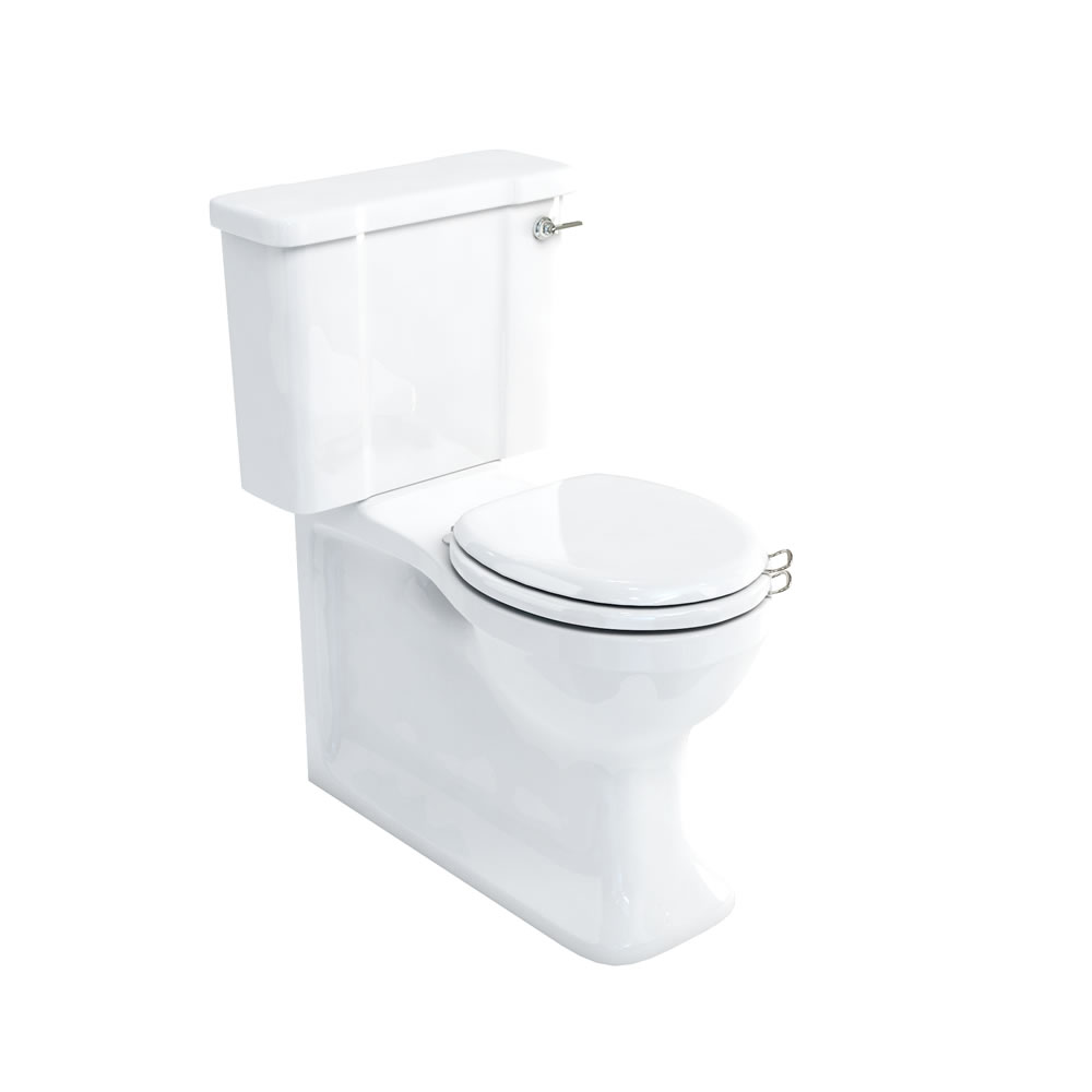 Arcade Full back-to-wall close coupled pan and dual flush cistern - nickel